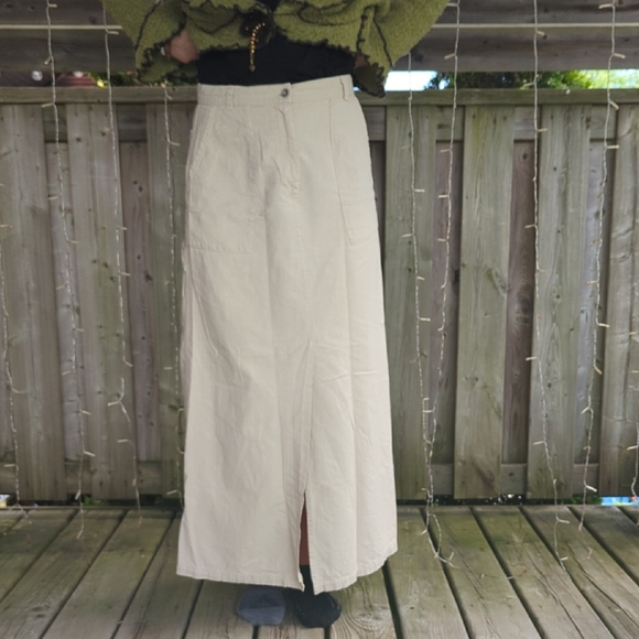 Hemp Blend Long Skirt - Picture 1 of 5